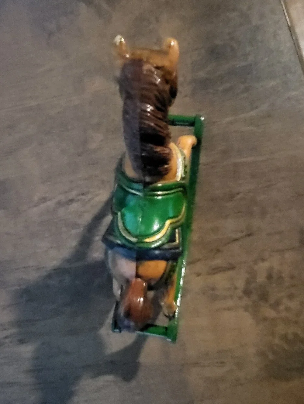 Vintage rocking horse Christmas ornament